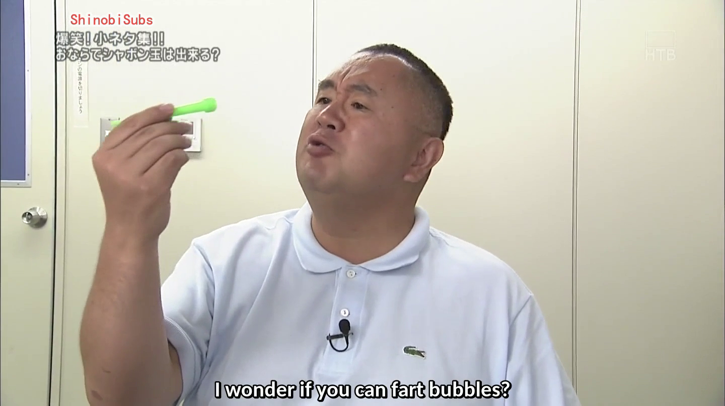 Can you blow bubbles from your ...